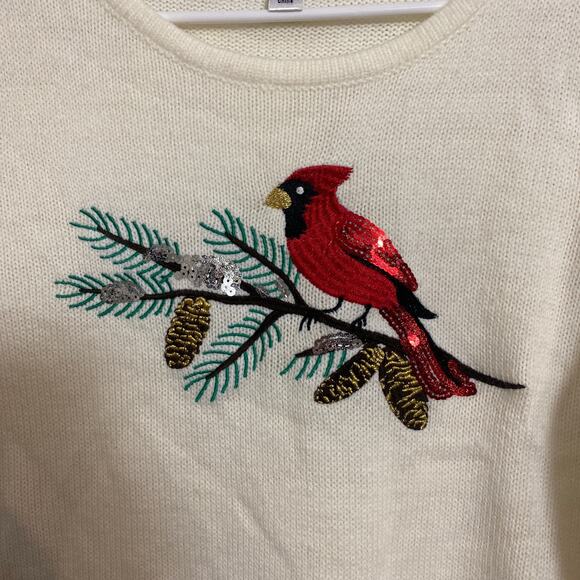 Womens Croft&barrow Cardinal sweater sz M - Picture 2 of 5